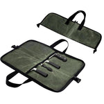 Camping Knife Organizer Convenient Handheld Kitchenware Bag, 4 Slots (Army Green)