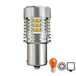 25W Automotive LED Anti-Flicker Decoded Turn Signal Light With Fan, 1156 150 Degree, 1156 180 Degree, T20 / 7440