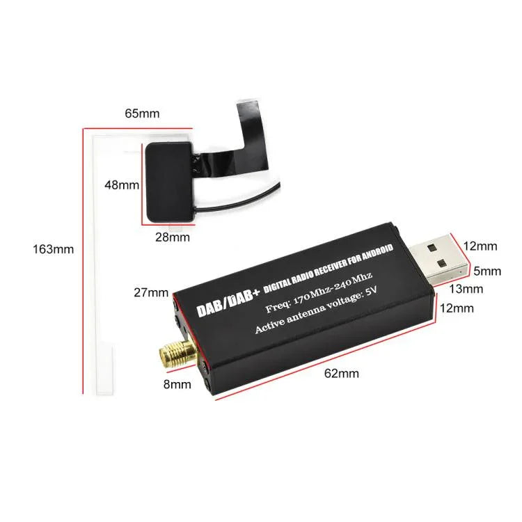 Android Car Universal DAB Module Digital Radio Navigation APP Control, Europe Only