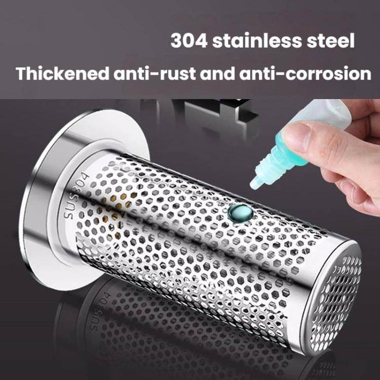 A1 Steel Basket Large Bore Copper Core Drainer Bouncing Core Washbasin 33-55mm Hole Distance Universal Plug Core, Short 8cm, Long 8cm