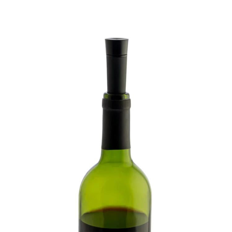 5pcs Red Wine Vacuum Stopper Wine Preservation Stopper, Black