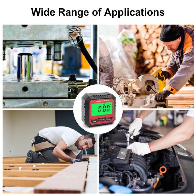 Digital Inclinometer With Magnetic Base & LCD Display Mini Angle Finder Protractor Slope Level Meter, VA107
