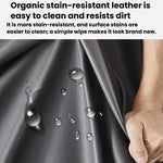 Car Stain-Resistant Leather Headrest Car Neck Pillow Lumbar Cushion Set, Headrest Black, Headrest Brown, Headrest Red, Backrest Black, Backrest Brown, Backrest Red, Headrest+Backrest Black, Headrest+Backrest Brwon, Headrest+Backrest Red