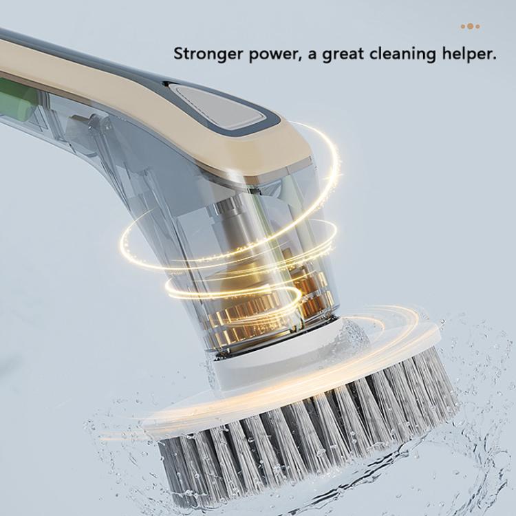 7 In 1 Extendable Electric Cleaning Brush Multi-Surface Scrubber for Bathroom, Stove, Car & Tile