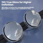 Car Suction Cup Type 360-Degree Adjustable Wide-View Reversing Mirror, Silver Pattern, Black Pattern, White Pattern