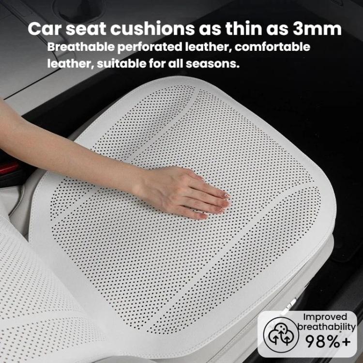Ventilated Perforated Breathable Car Seat Cushion Universal Back Seat Cover For 5-Seater Cars, Front Seat Cushion Black, Front Seat Cushion Red, Front Seat Cushion Brown, Backrest Cushion Black, Backrest Cushion Red, Backrest Cushion Brown             ...