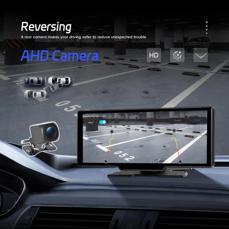 4K HD Car Recorder Car Navigator Carplay Car Center Monitor, A4473