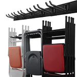 9pcs Wall Mounted Metal Slatwall Hooks Garden Tool Detachable Hanger, Detachable Hanger