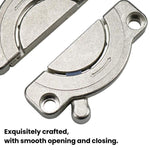 Zinc Alloy Table Top Connector Kit with Screws Heavy Duty Desk Joining Plates for Wood Panel Furniture