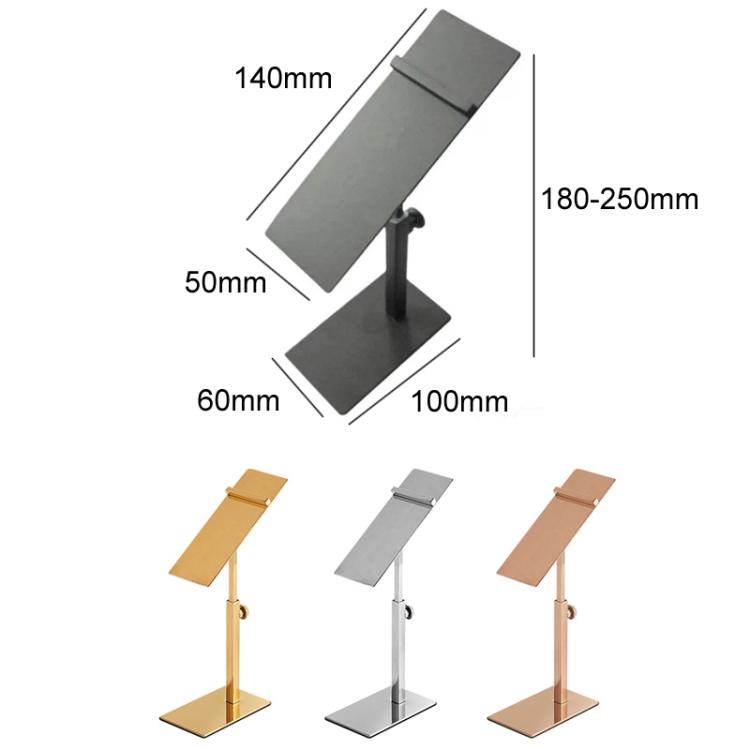 Stainless Steel Shoe Racks High-Heeled Shoe Display Stands, 140x50mm Mirror Finish Adjustable Foot, 140x50mm Rose Gold Adjustable Foot, 140x50mm Black Adjustable Foot, 140x50mm Titanium Adjustable Foot, Black Adjustable Foot, Square/Round Black