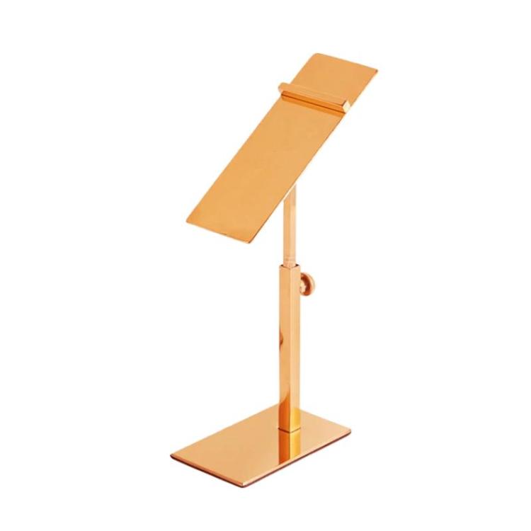 Stainless Steel Shoe Racks High-Heeled Shoe Display Stands, 140x50mm Mirror Finish Adjustable Foot, 140x50mm Rose Gold Adjustable Foot, 140x50mm Black Adjustable Foot, 140x50mm Titanium Adjustable Foot, Black Adjustable Foot, Square/Round Black