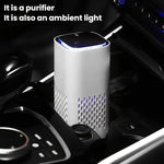 Car Air Purifier Home Office Desktop Negative Ion Compact USB Odor Purifier, A1
