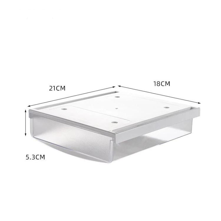Hidden Under-Desk Drawer Storage Box Drill-Free Organizer Box, Transparent White Small, Transparent Black Small, Matte Black Medium, Matte Transparent Medium, Transparent Black Large, Transparent White Large, Matte White Large, Matte Black Large       ...