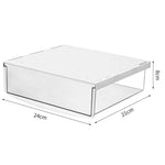 Hidden Under-Desk Drawer Storage Box Drill-Free Organizer Box, Transparent White Small, Transparent Black Small, Matte Black Medium, Matte Transparent Medium, Transparent Black Large, Transparent White Large, Matte White Large, Matte Black Large       ...