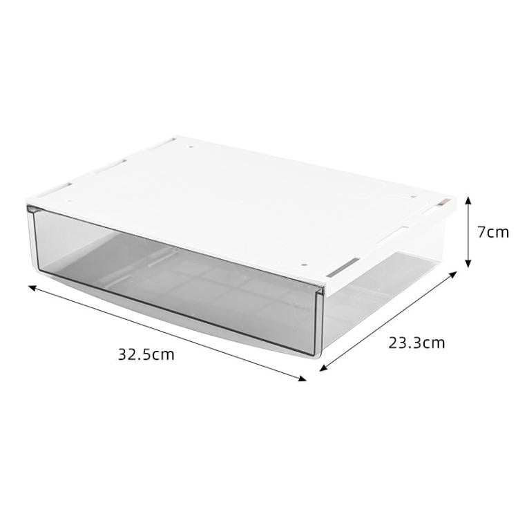 Hidden Under-Desk Drawer Storage Box Drill-Free Organizer Box, Transparent White Small, Transparent Black Small, Matte Black Medium, Matte Transparent Medium, Transparent Black Large, Transparent White Large, Matte White Large, Matte Black Large       ...