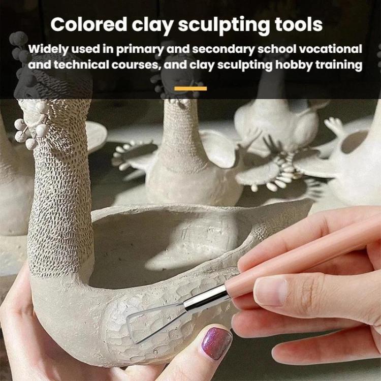 3pcs Pottery Clay Handmade Pottery Sculpting Tools Plastic Clay Embossing Tools, 3pcs Sculpting Tools