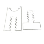 2pcs /Set Prevent Sliding Wall Damage Adjustable Acrylic Spacer Pads, 5 Slot, 6 Slot