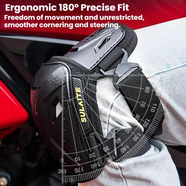 SULAITE Motorcycle Knee Pads High-Strength TPU Anti-Fall Protective Gear