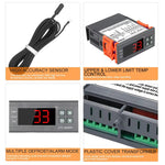 STC-8080A+ Digital Temperature Controller for Refrigeration with Defrost Function & Alarm, for Cold Room, Commercial Freezer, STC-8080A+ 220V