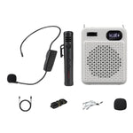 DIYO-1125 Multifunctional Outdoor High-Volume Microphone With Battery Display Teacher Classroom Voice Amplifier, Wireless Single Mic White, Wireless Single Mic Black, Wireless Single Headwear White, Wireless Single Headwear Black, Wireless Dual Mic Whi...