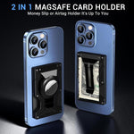 For AirTag 2nd Gen / AirTag 1st Gen Magnetic Card Holder RFID Blocking Wallet