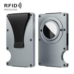 For AirTag 2nd Gen / AirTag 1st Gen Metal Card Holder RFID Blocking Wallet