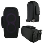 For JBL Partybox Stage 320 Speaker Upgraded Cover with Dual Side Pockets Nylon Mesh Case, Upgraded Cover