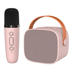 Portable Bluetooth Speaker With Detachable Microphone Kids Family Karaoke Set, Sky Blue Dual Mic, Pink Dual Mic, White Dual Mic, Sky Blue Single Mic, Pink Single Mic, White Single Mic