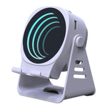 Wireless Induction Speaker With Phone Stand Multifunctional Desktop Bluetooth Speaker Night Light