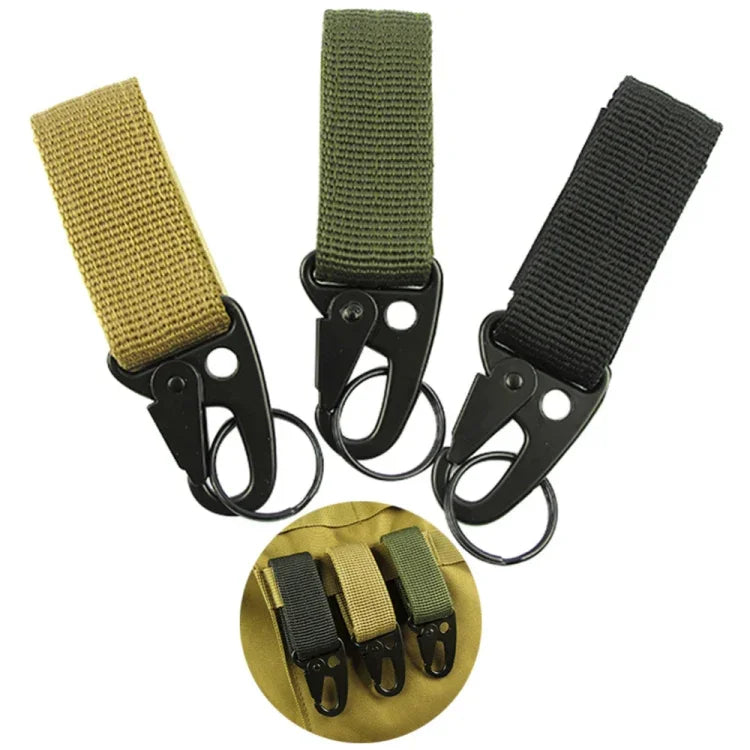 2PCS Outdoor Camping  Carabiner Backpack Hooks Olecranon Molle Hook Survival Gear EDC Nylon Keychain Clasp