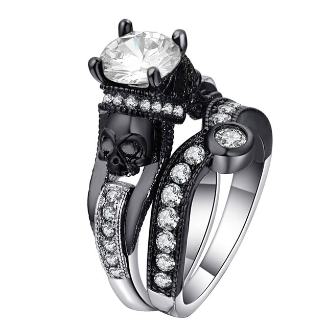 Skull Ring Punk Style Fashion Jewelry, 7