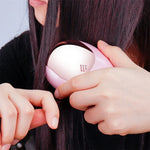 Portable Electric Hair Ionic Brush Hair Straightener Brush Negative Ion Comb Anti-static Massage Mini Straight Hair comb, Pink, Green
