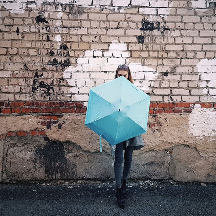 Mini Portable Umbrella Rain Women Windproof Durable 5 Folding Sun Umbrellas