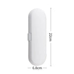 3 PCS Universal Sonic Electric Toothbrush Travel Portable Storage Box, White