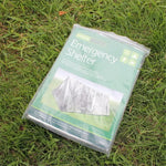 Emergency Simple Tent Outdoor Rescue Blanket First Aid Sunscreen Insulation Blanket, Silver, Orange