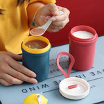 Creative Plastic Breakfast Drink Porridge Soup Anti-scald Microwave Oven Soup Cup