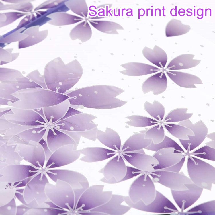 Cherry Blossom Transparent Triple-fold Umbrella Individual Folding Umbrella