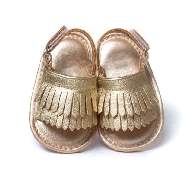 Casual Fashion PU Fringed Baby Sandals, 11cm/76g, 12cm/83g, 13cm/93g