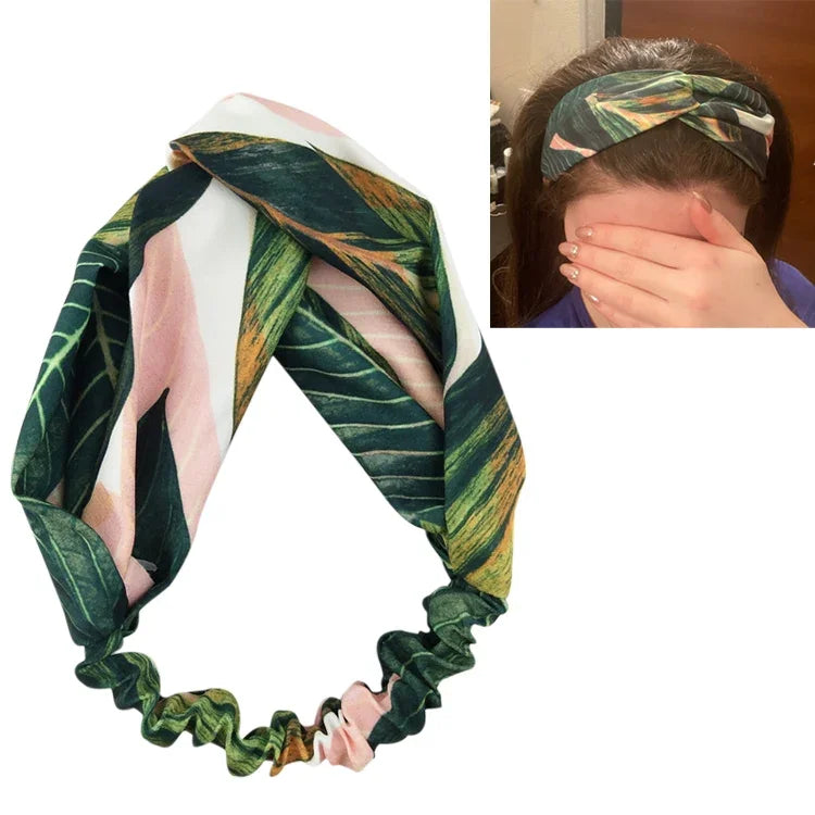 Summer Bohemian Style Hairbands Headbands For Women Retro Cross Knot Turban