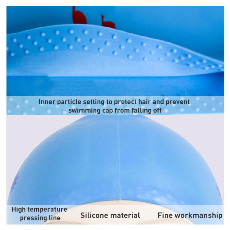 Printed Silicone Swimming Cap Waterproof Swimming Cap for Long Hair, Long Hair Swimming Cap, Long Hair Printed Swimming Cap(Purple), Long Hair Printed Swimming Cap(Gray), Long Hair Printed Swimming Cap(Navy Blue), Long Hair Printed Swimming Cap(Sky Blue)