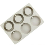 Aromatherapy Wax Handmade Soap Silicone Mold, Six Grid Rectangle, Three Rectangle Three Oval, Six Lattice Rhombus, Three  Round Three Ring, Six Lattice Round Key