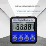 Mini Multi-angle Flip Strong Magnetic Adsorption Angle Ruler Digital Display Inclinometer, Adsorption Angle Ruler