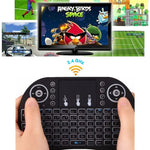 Support Language: French i8 Air Mouse Wireless Keyboard with Touchpad for Android TV Box & Smart TV & PC Tablet & Xbox360 & PS3 & HTPC/IPTV, French