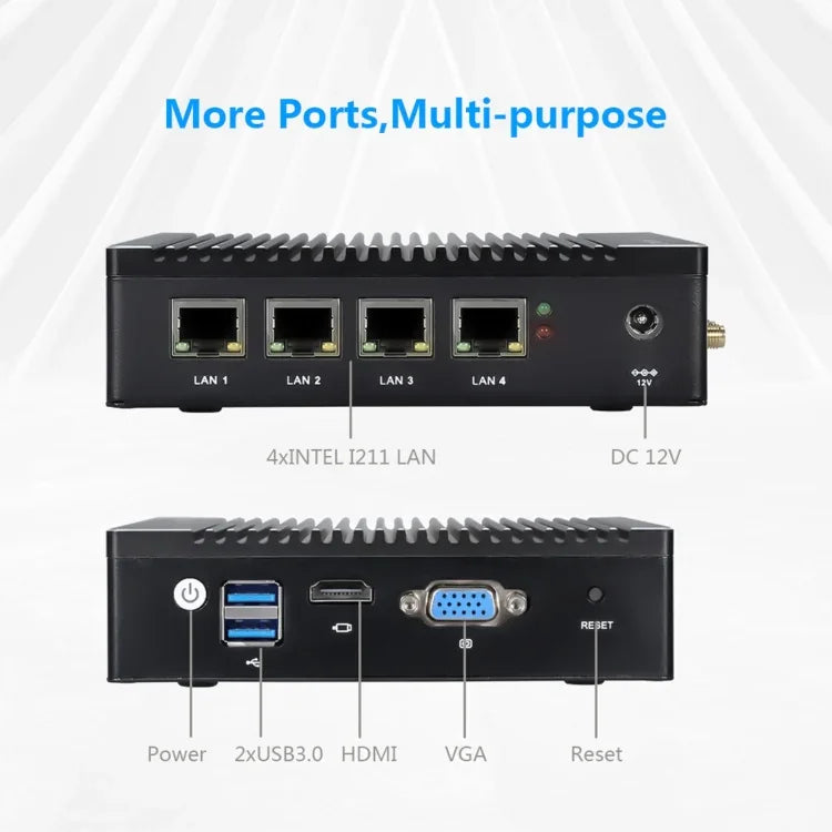 K660G4 Windows and Linux System Mini PC, Intel Celeron Processor N2840 Quad-Core 2M Cache,1.83GHz, up to 2.25GHz, 8GB RAM + 128GB SSD, US Plug, 8GB+128GB AU Plug, 8GB+128GB EU Plug, 8GB+128GB UK Plug, 8GB+128GB US Plug