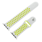 For Apple Watch Series 10 42mm / 9&8&7 41mm / SE 3&SE 2&6&SE&5&4 40mm / 3&2&1 38mm Fashionable Classical Silicone Sport Watch Band(Grey White), WA1230A, WA1230B, WA1230BG, WA1230BH, WA1230BL, WA1230BM, WA1230BR, WA1230BY, WA1230C, WA1230D, WA1230DW    ...