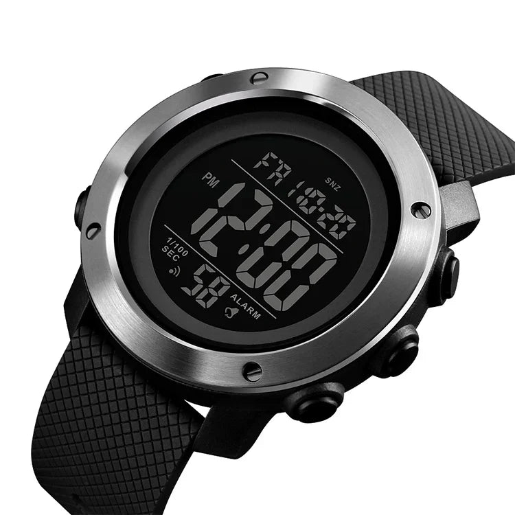 SKMEI 1416 Multifunctional Outdoor Fashion Noctilucent Waterproof Steel Ring Digital Watch, Steel Ring, 1416 Steel Ring