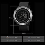 SKMEI 1416 Multifunctional Outdoor Fashion Noctilucent Waterproof Steel Ring Digital Watch, Steel Ring, 1416 Steel Ring