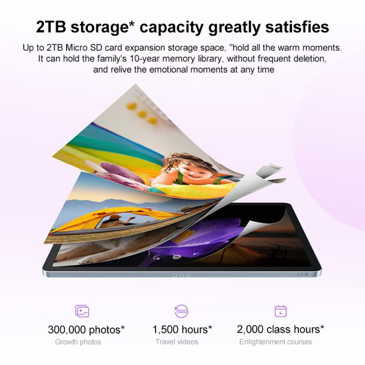 Lenovo Xiaoxin Pad 11 inch WiFi Tablet, 8GB+256GB, Android 15, MediaTek Dimensity 6300 Octa Core,US Plug, 8GB+256GB WiFi