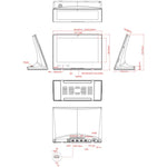 10.1 inch IPS Screen All in One PC, 1GB+16GB, Android 6.0, Quad Core Cortex A17, 1.2G, RK3128, Support RJ45 & Bluetooth & WiFi & TF Card & HDMI, 1+16GB Android 6.0