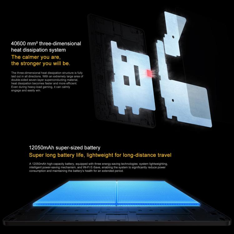 iQOO Pad5 Pro 13 inch Tablet PC, 12GB+256GB, OriginOS 5 MediaTek Dimensity 9400+ Octa Core, 12GB+256GB